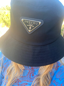 PSYCHO BUCKET HAT BLACK